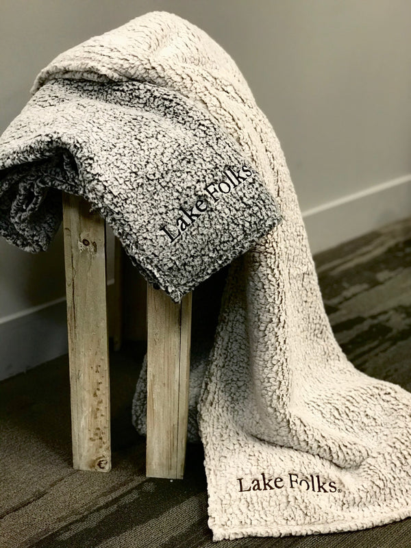 kelsey blake blankets in tan and gray