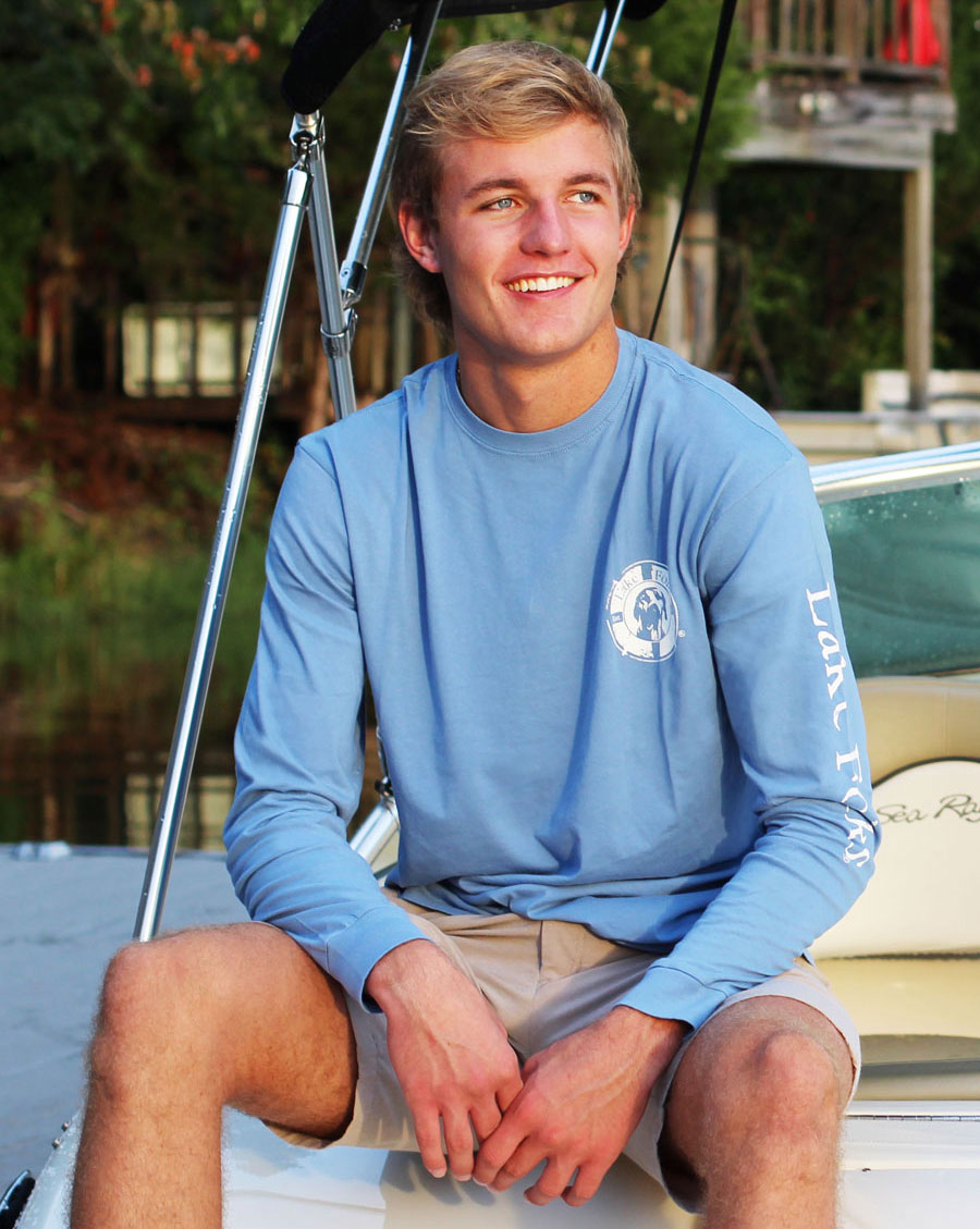 Lake Folks Long Sleeve Tee - Coal